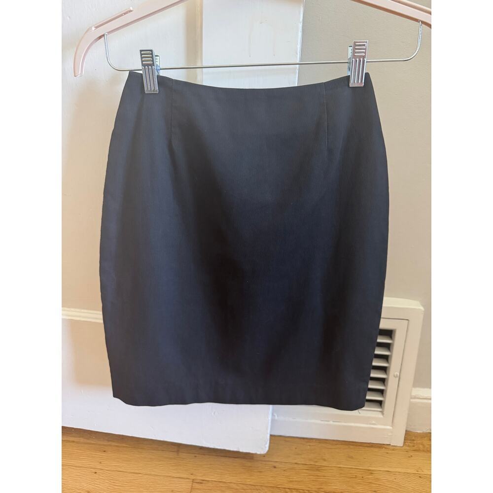 Vintage KORS Michael Kors Ribbed Pencil Skirt Black Made in Italy Size 4